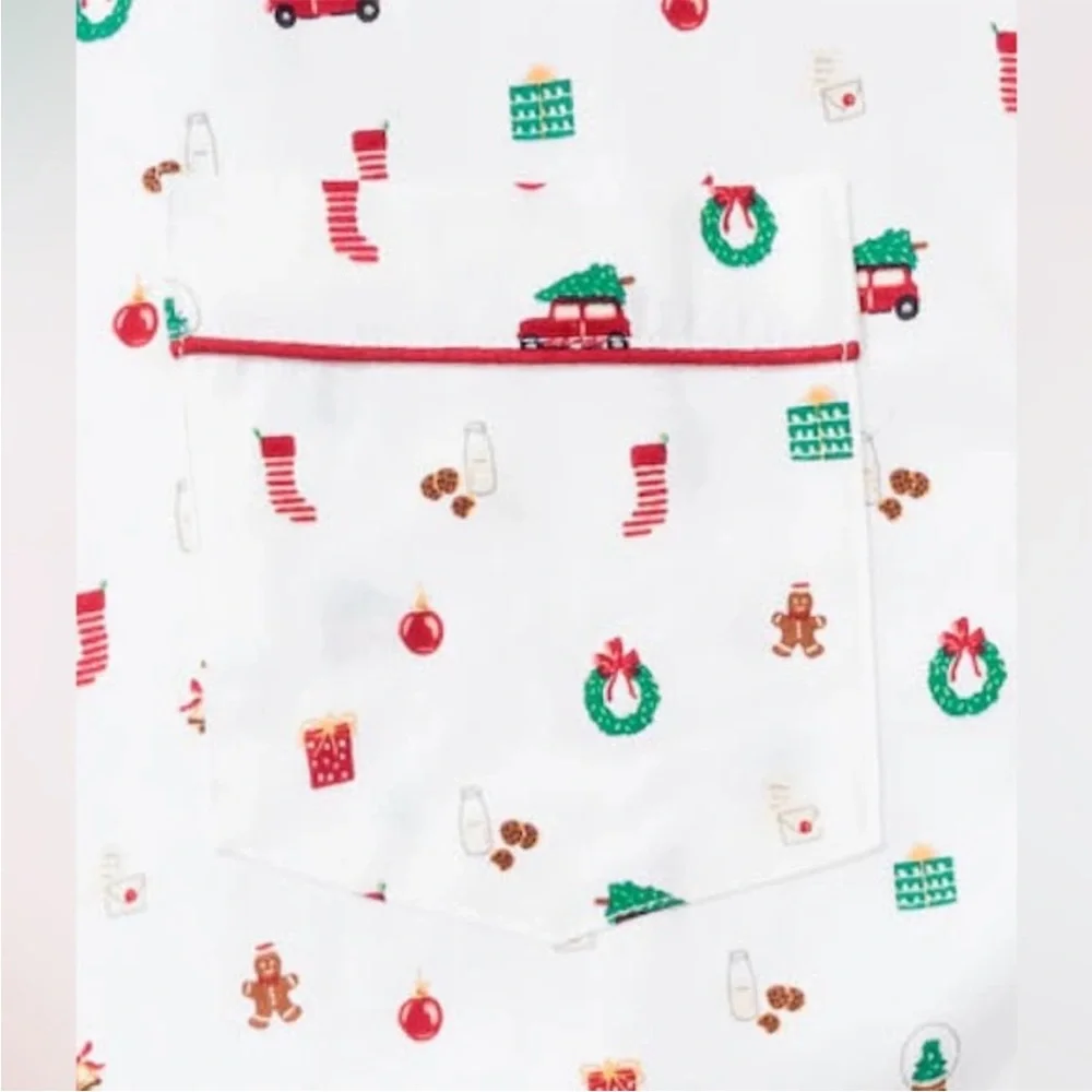 Petite Plume Big Kid's Winter Nostalgia Holiday Twill Pajama Set—14